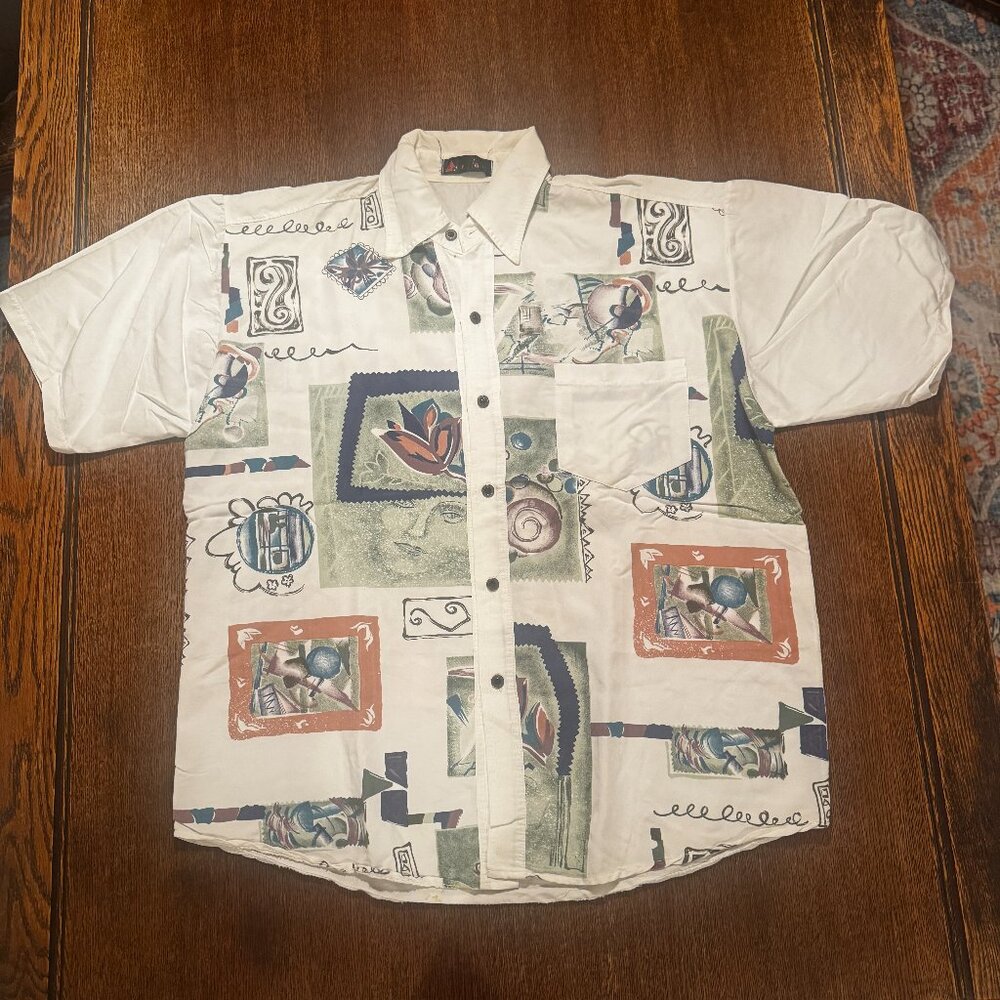 knit pattern button down - image 1